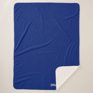 Couverture Sherpa Nom de la couleur bleue de la libellule