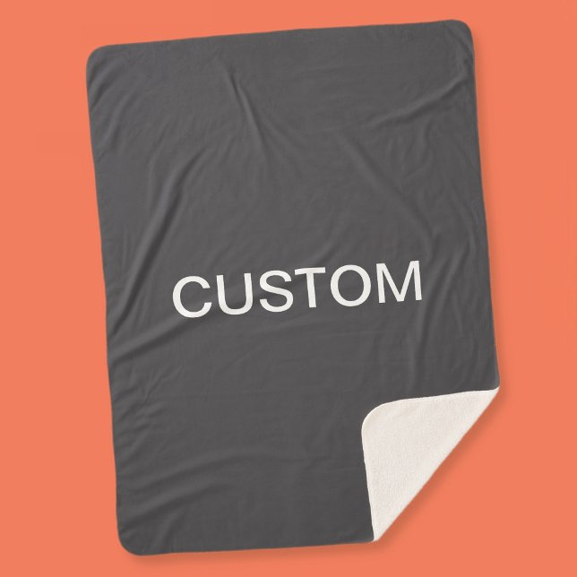 Couverture Sherpa Nom modifiable en gras moderne, entreprise ou marq (Créateur téléchargé)