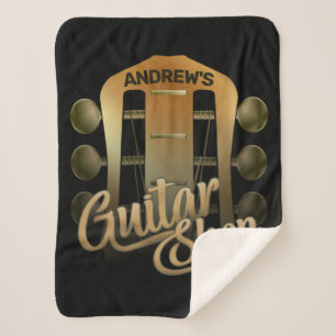 Couverture Sherpa NOM personnalisé Rock Music Guitare Shop Musicien