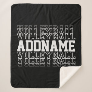 Couverture Sherpa NOM PERSONNALISÉ Vanisant Volleyball Logo Joueur d