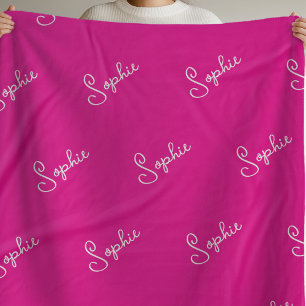 Couverture Sherpa Nom rose Sherpa Blanket