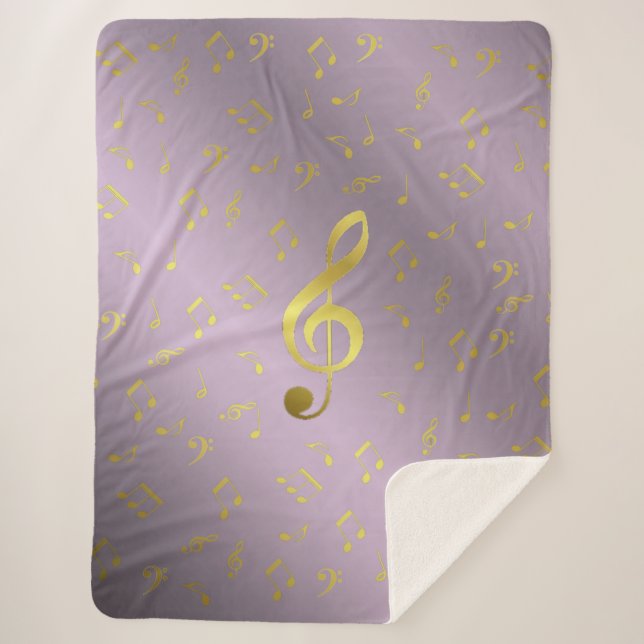 Couverture Sherpa notes de musique Sherpa Blankets, artisanat, vacan (Devant)