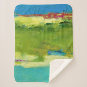 Couverture Sherpa Notes de terrain - Art vert Abstrait