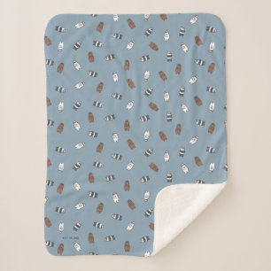 Couverture Sherpa Nous Ours nu - Ours en verre soleil Motif