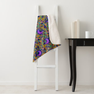 Couverture Sherpa Nuit Mystic Moon