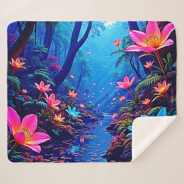 Couverture Sherpa Oasis de la jungle éthérée (Devant (Horizontal))