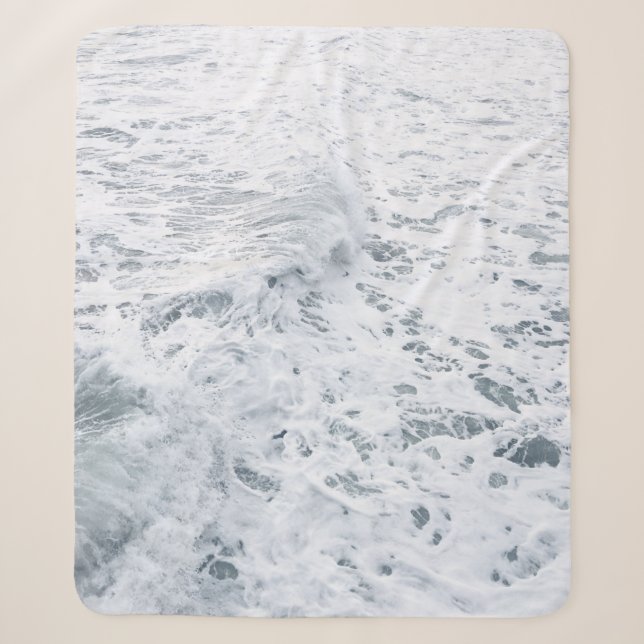 COUVERTURE SHERPA OCÉAN AVEC VAGUE (Devant)