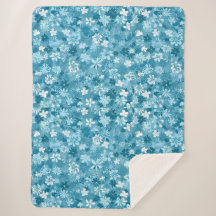 Ocean Breeze Floral Turquoise Botanical