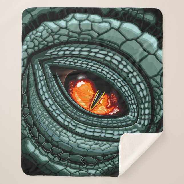 Couverture Sherpa Œil de prédateur reptile primitif (Devant)