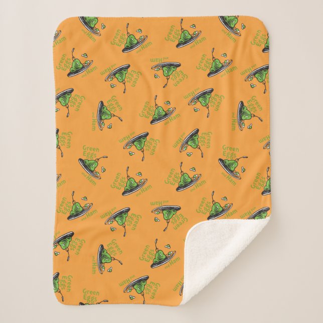 Couverture Sherpa Œufs verts et jambon Motif (Devant)