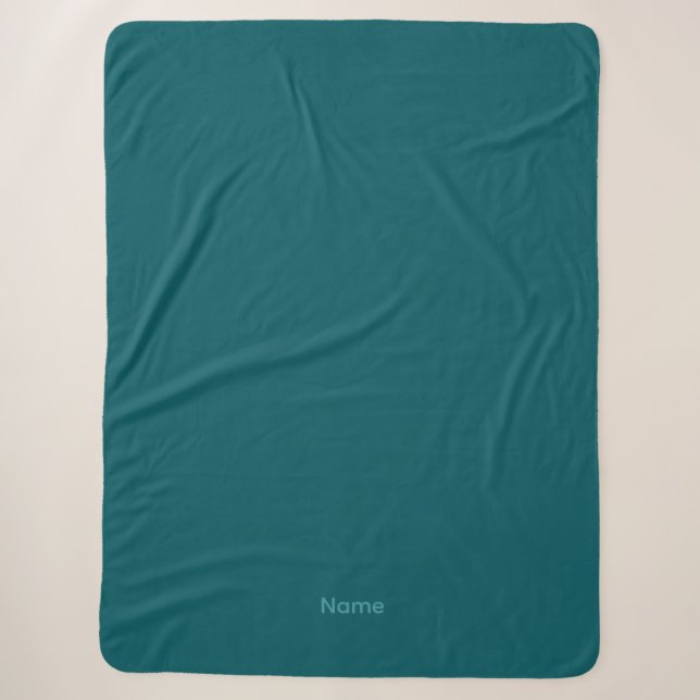 Couverture Sherpa Oh Wow Je ne peux pas y croire Sarcelle (Devant)