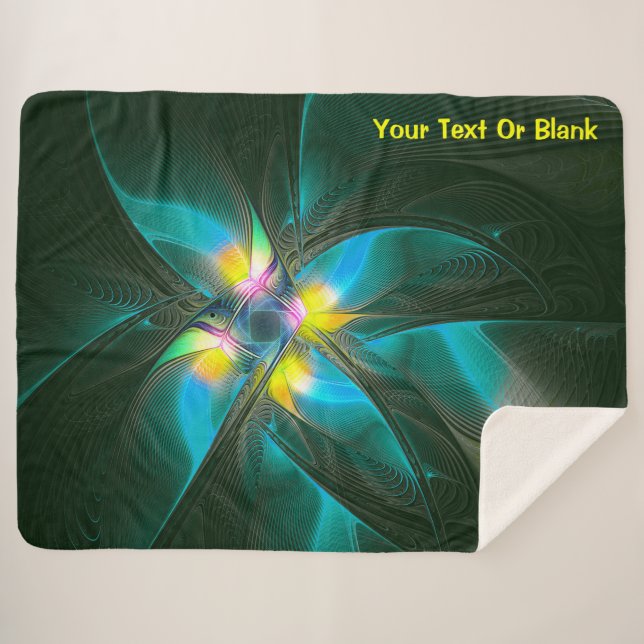 Couverture Sherpa Oiseau du Paradis (Devant (Horizontal))