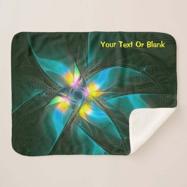 Couverture Sherpa Oiseau du Paradis (Devant (Horizontal))