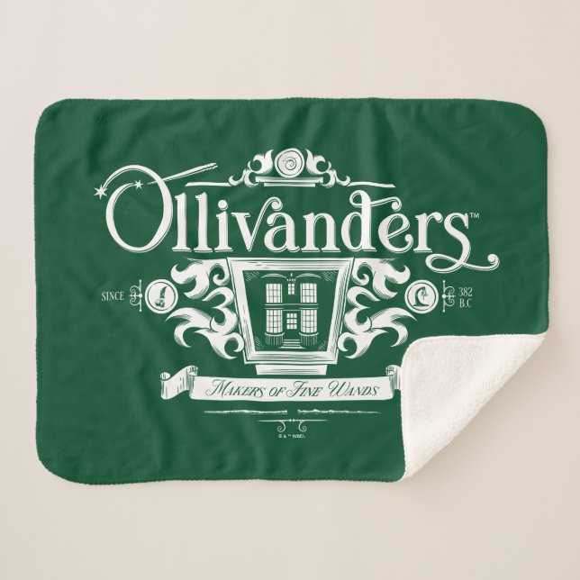 Couverture Sherpa OLIVANDERS™ Fabricants de Baguettes Magiques (Devant (Horizontal))