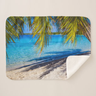 Couverture Sherpa Ombres sur la plage
