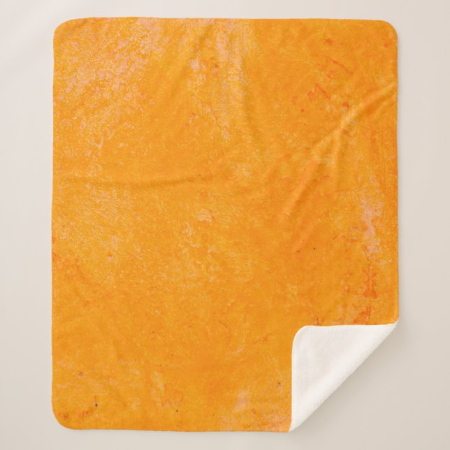 Couverture Sherpa Orange cement surface,  abstract pattern backgroun (Devant)