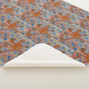Couverture Sherpa Orange Gecko
