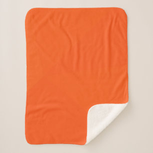 Couverture Sherpa Orange, simple, moderne, cool, art géométrique ten