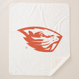 Couverture Sherpa Oregon State Beavers   Tête de castor