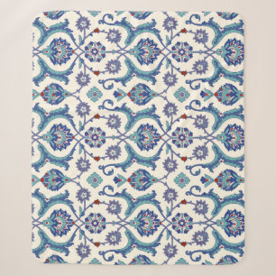 Couverture Sherpa Ornement floral : Motif arabe traditionnel.