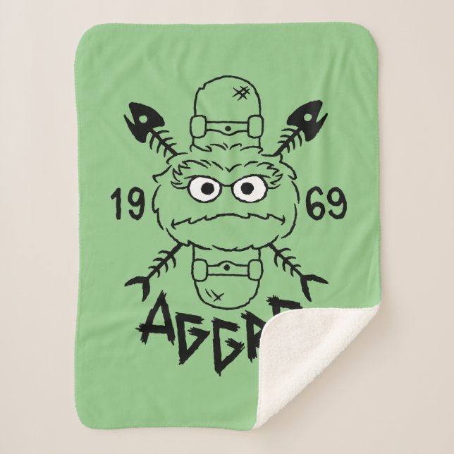 Couverture Sherpa Oscar the Grouch Skate Logo - Aggro 1969 (Devant)