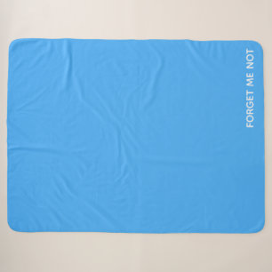 Couverture Sherpa Oubliez-moi le nom de la couleur bleue