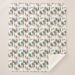Couverture Sherpa Ours et souris des animaux des bois