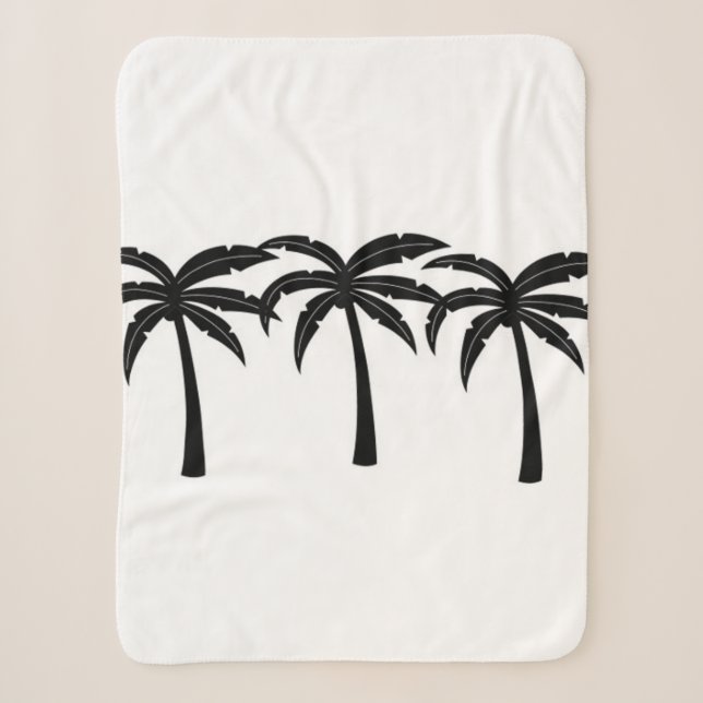 Couverture Sherpa Palmiers tropicaux (Devant)