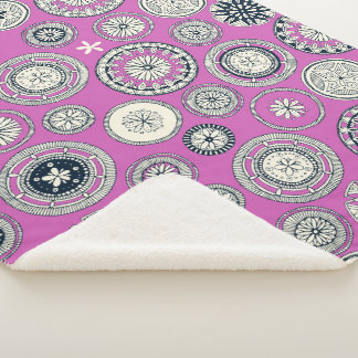 Couverture Sherpa pango magenta