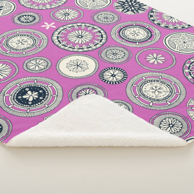 Couverture Sherpa pango magenta (3/4)