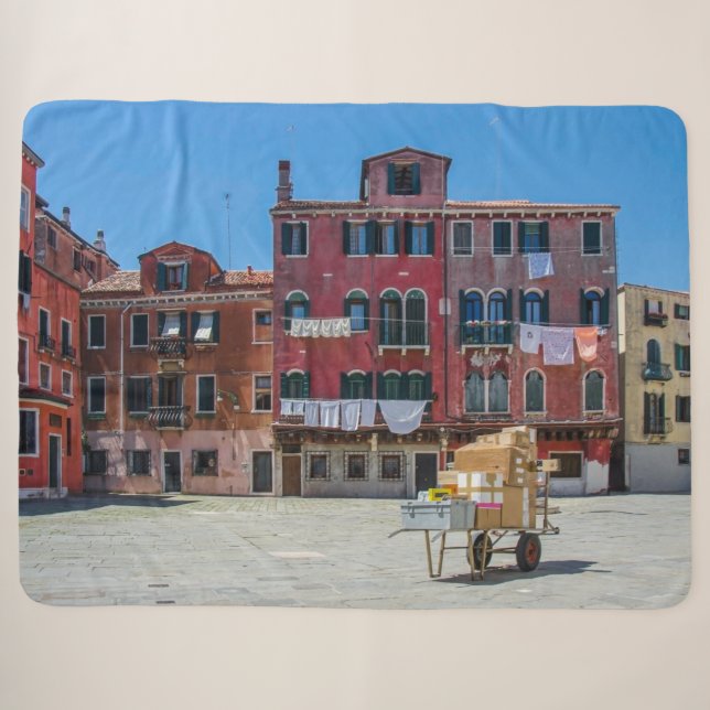 Couverture Sherpa Panier avec boîtes à Venise (Devant (Horizontal))