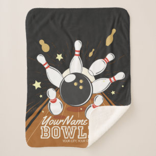 Couverture Sherpa Paniers à balles de Bowler personnalisées