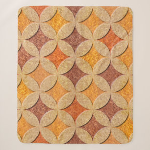 Couverture Sherpa Panneau intérieur motif - décoration arabe - coude