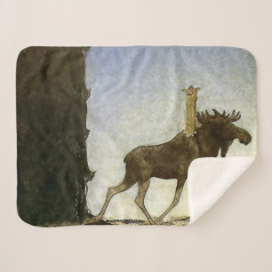 Couverture Sherpa Papier à envelopper Feuille plate de 3