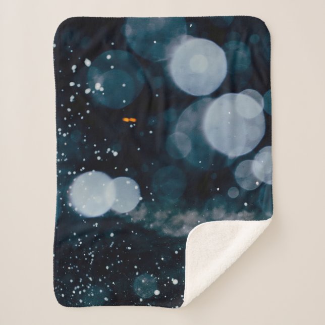 Couverture Sherpa Papier peint Bokeh, effets (Devant)
