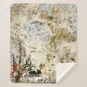 Couverture Sherpa Papier peint Brown et rouge