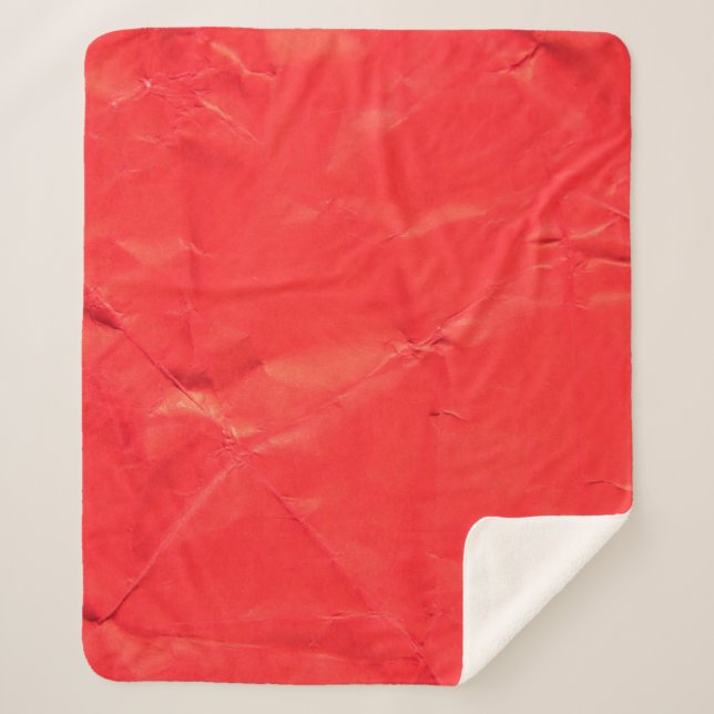 Couverture Sherpa Papier rouge texture abstraite fond abstrait, âge (Devant)