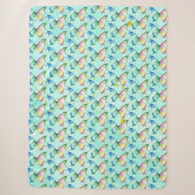 Couverture Sherpa Papillon (Devant)