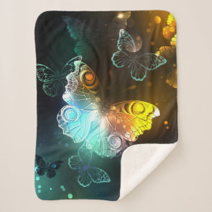 Couverture Sherpa Papillon lumineux et papillons de nuit
