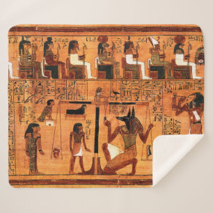 Couverture Sherpa Papyrus royal égyptien