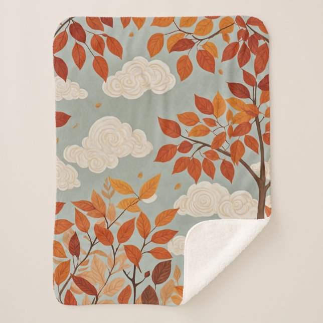 Couverture Sherpa Parfum automnal (Devant)