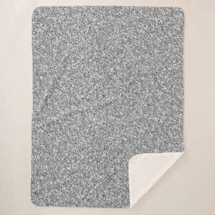 Couverture Sherpa Parties scintillant d'argent métallique