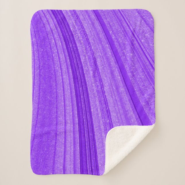 Couverture Sherpa Parties scintillant violet oneuse (Devant)