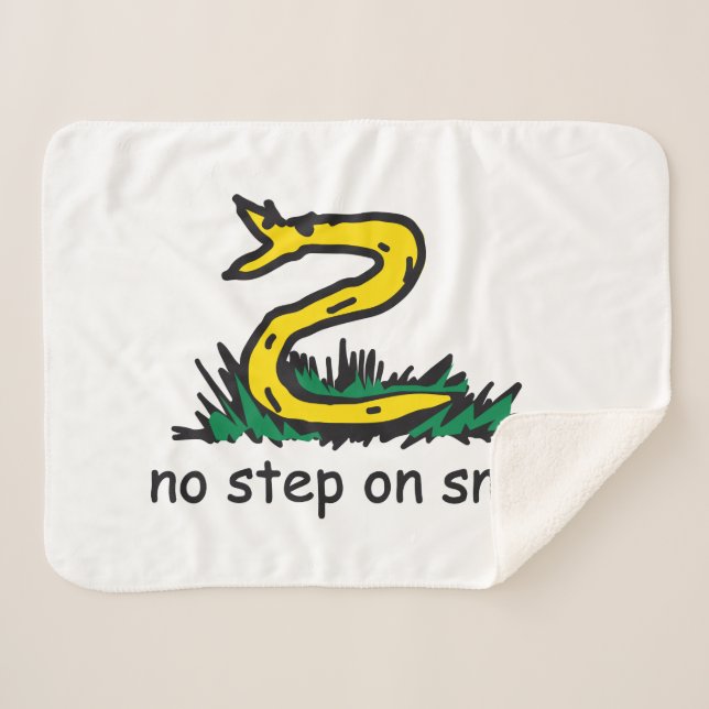 Couverture Sherpa Pas de pas sur les mèmes de snek parodie de Gadsde (Devant (Horizontal))