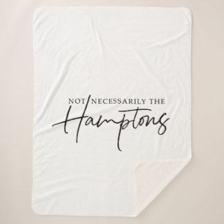 Couverture Sherpa Pas Nécessairement La Grande Blanche Sherpa Hampto