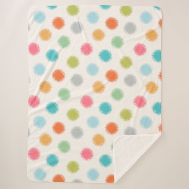 Couverture Sherpa Pastel Pompoms Sherpa Blanket (Devant)