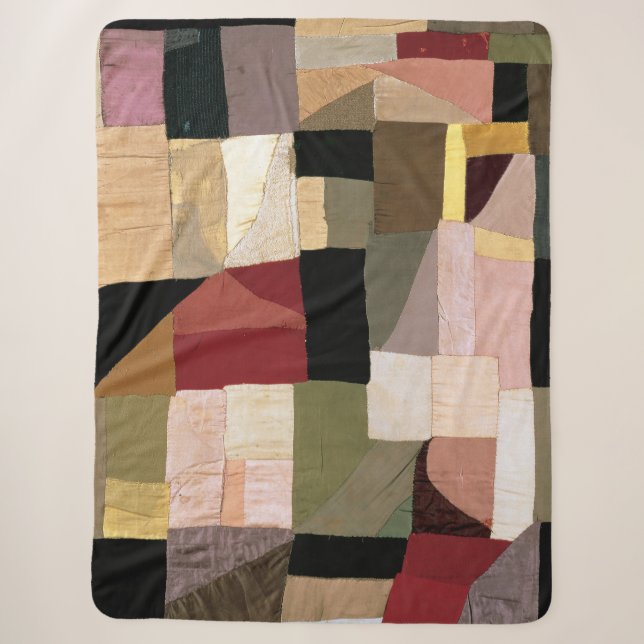 Couverture Sherpa Patchwork (Berceau du fils) | Sonia Delaunay | (Devant)