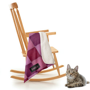 Couverture Sherpa Patchwork de fleurs couronnées - Shades Roses - vo