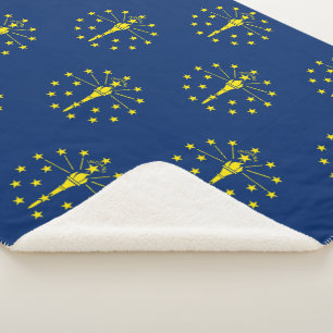 Couverture Sherpa Patriotique Sherpa Blanket avec drapeau de l'India