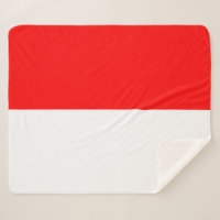 Patriotique Sherpa Blanket avec drapeau d'Indonési